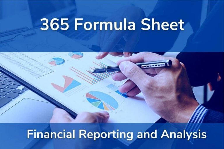 Financial Reporting And Analysis Formulas Cfa Level