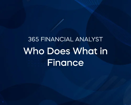 Who Does What in Finance