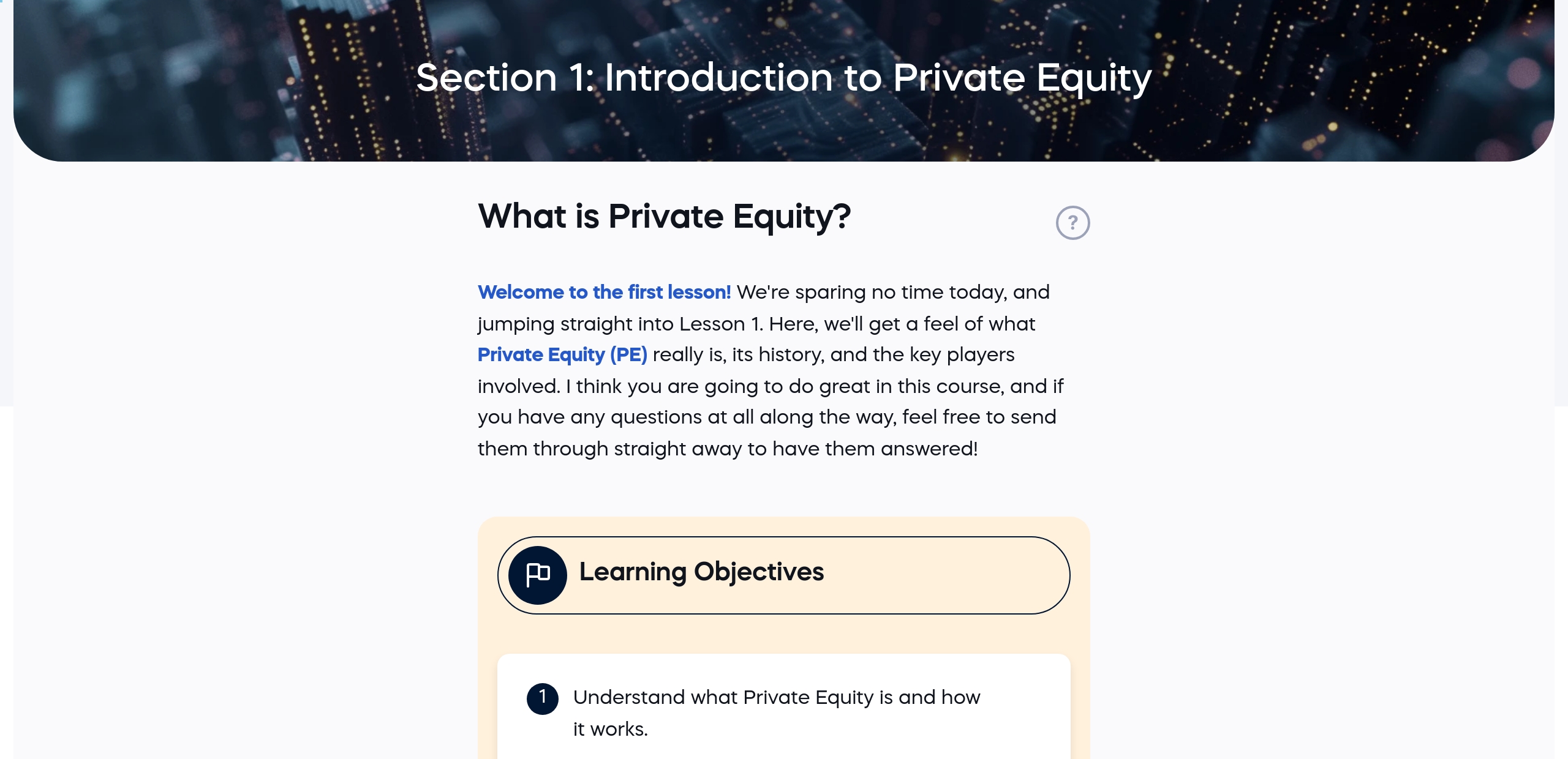 What is Private Equity?