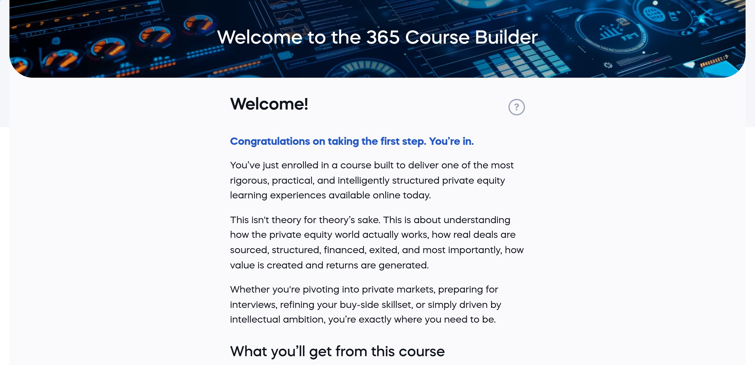 Welcome!