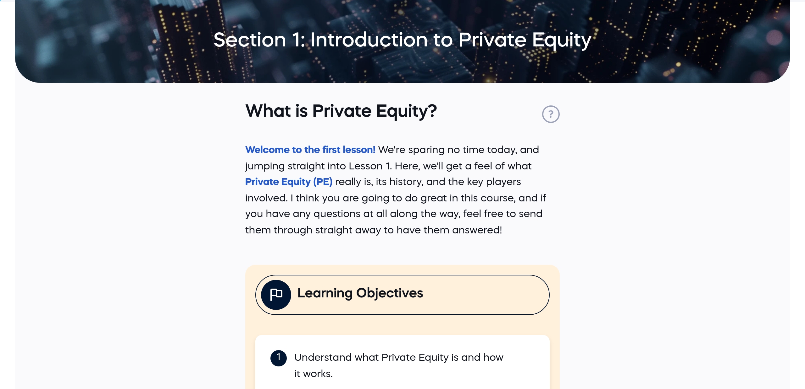 What is Private Equity?