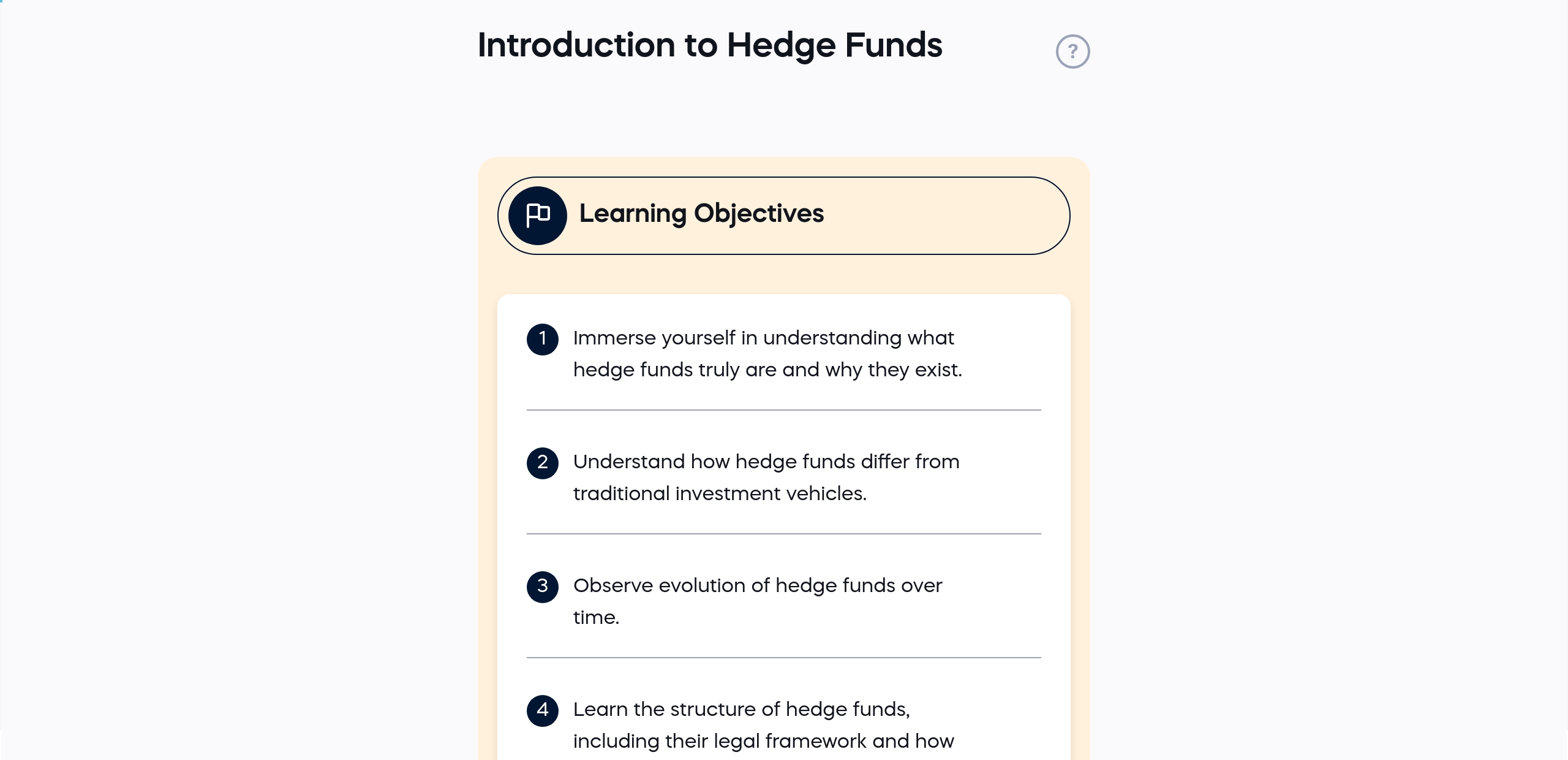 Introduction to Hedge Funds
