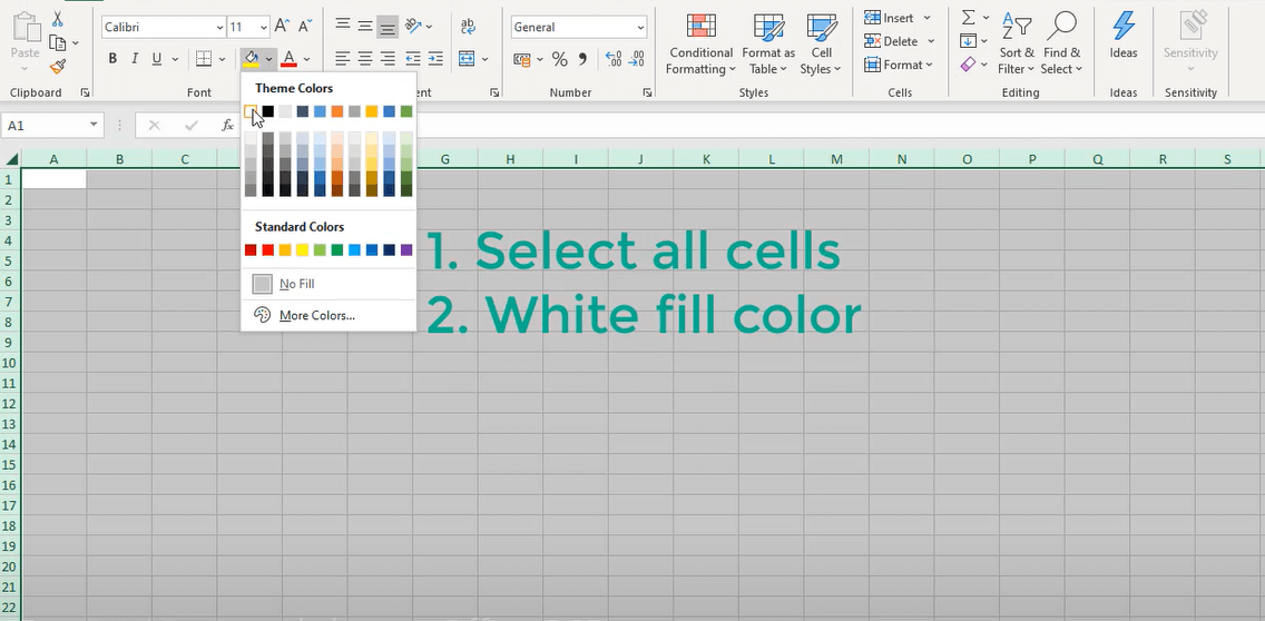 Formatting Worksheet In Excel