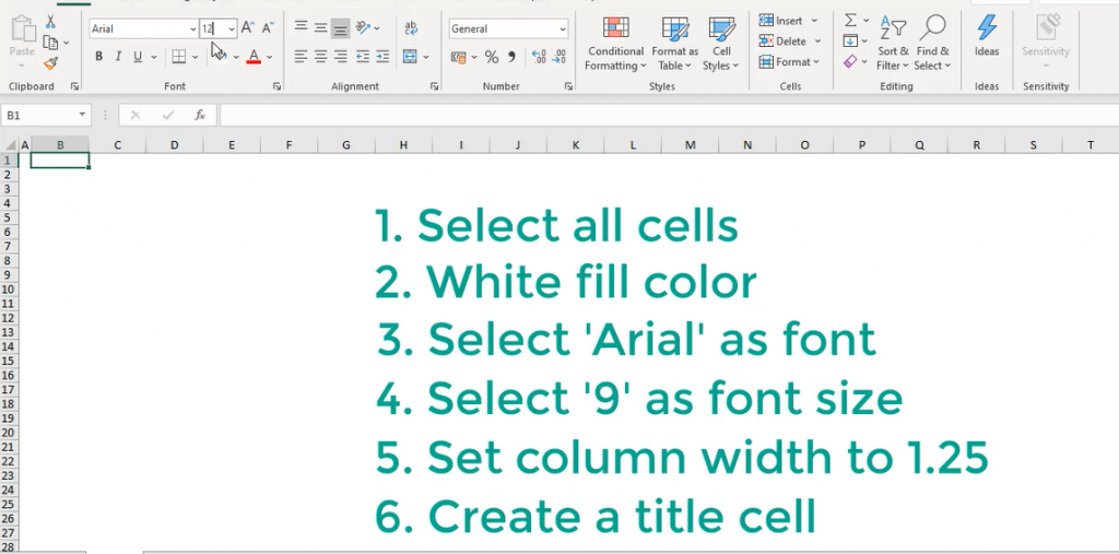 Create a title cell