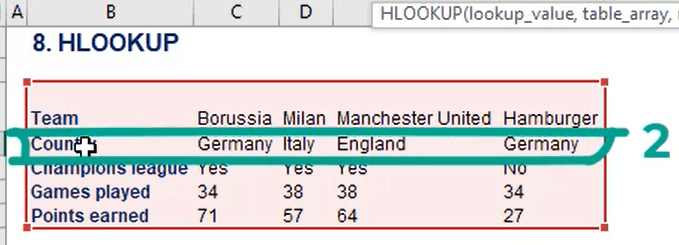 VLOOKUP and HLOOKUP - practical examples