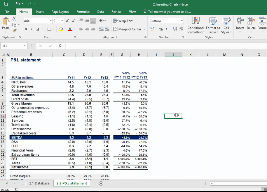 Here’s an Excel sheet with some data in it