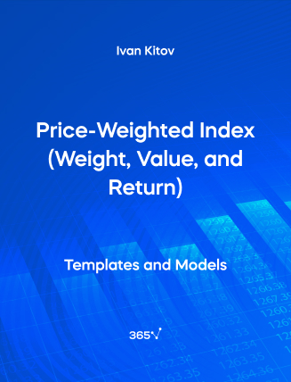 Price Weighted Index Weight Value and Return Excel Template Cover