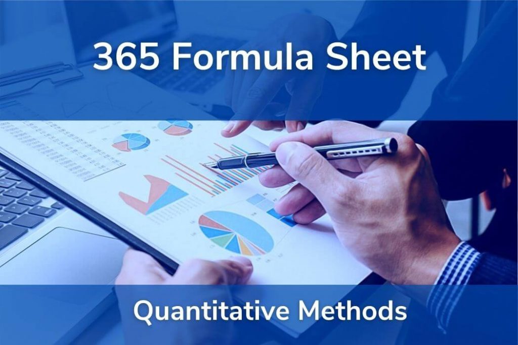 Quantitative Methods • Formulas CFA® Level 1