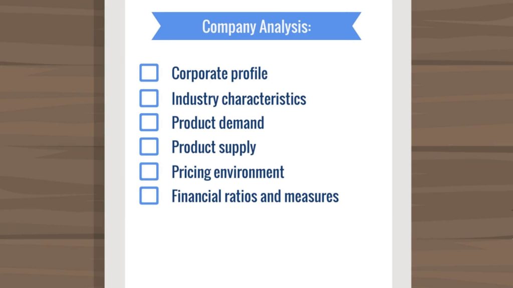 Checklist for company analysis