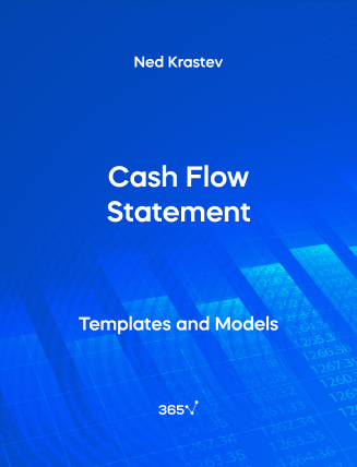 Blue Cover of a Free Template for Cash Flow Statement