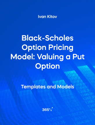 Black-Scholes Option Pricing Model: Valuing a Put Option – Excel Template Cover
