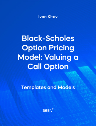Black-Scholes Option Pricing Model: Valuing a Call Option Excel Template Cover