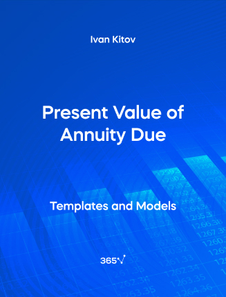Present Value of Annuity Due – Excel Template Cover