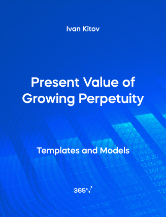 Present Value of Growing Perpetuity – Excel Template Cover
