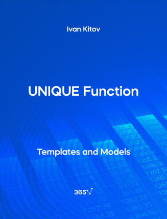 UNIQUE Function – Excel Template Cover
