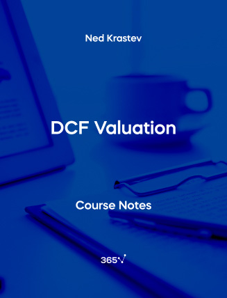 DCF Valuation Blue Cover for Free Template.