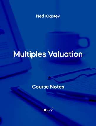 Blue cover for Multiples Valuation Course Notes